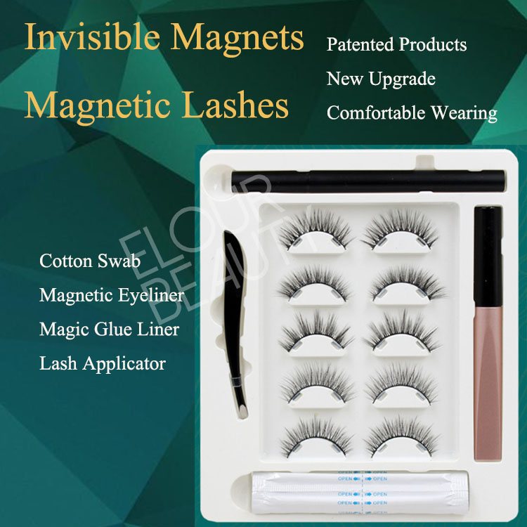 2024 newest invisible magnetism magnetic eyelashes with eyeliner pen set private label wholesale EN01