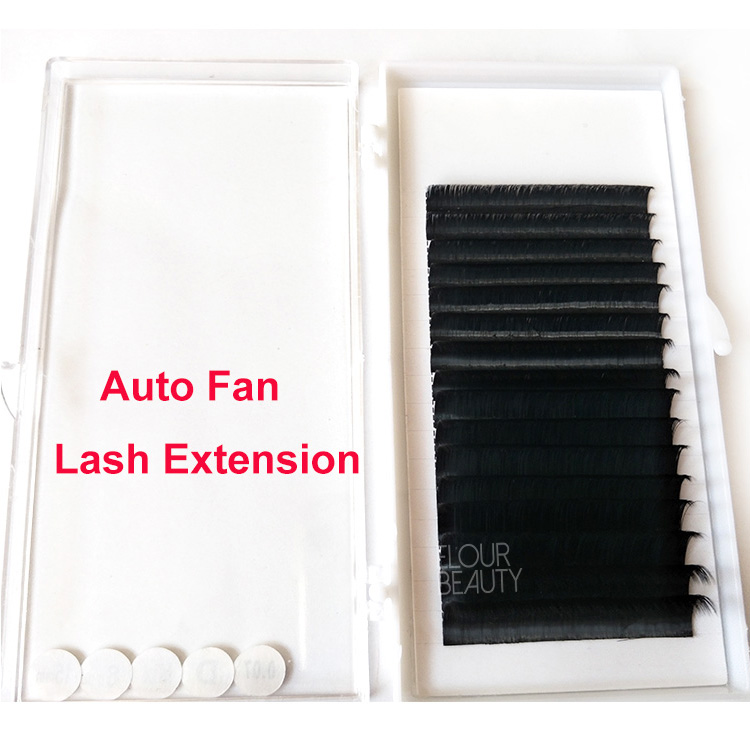 Elourlash Auto Easy Fan Eyelash Extensions private label wholesale EY13