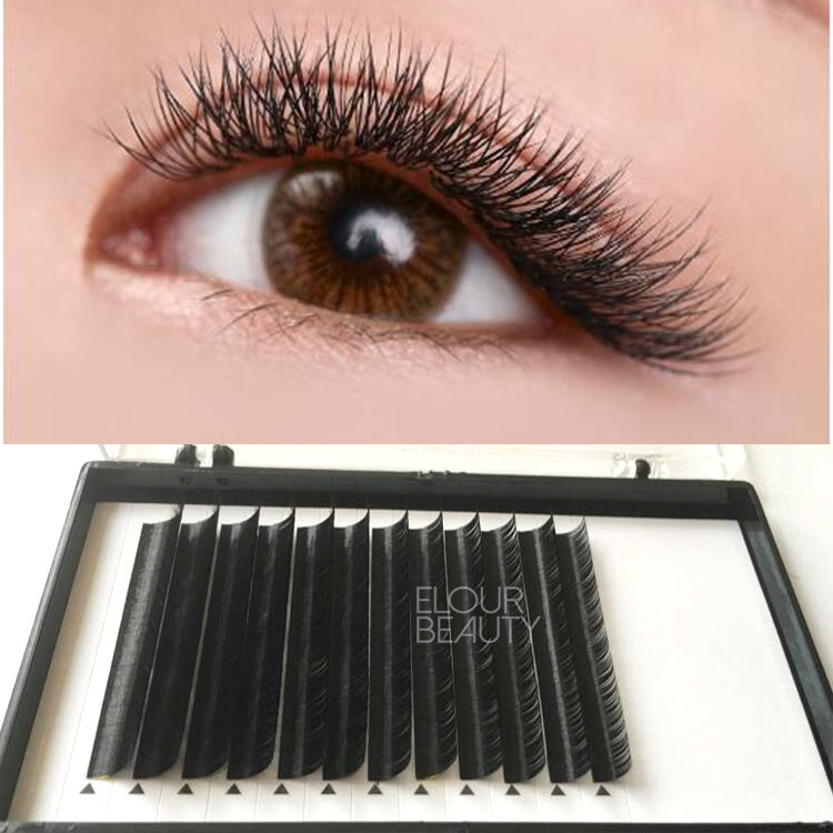 Private label logo hybrid lashes mink lash extensions with mask use EY55