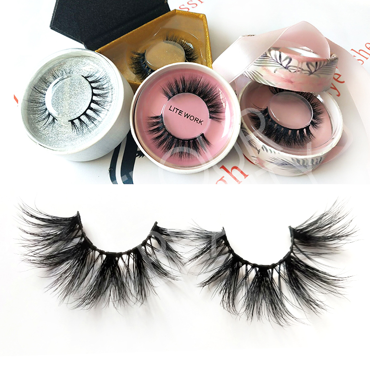 Private label 25mm 5D mink long eyelash vendors wholesale EY12