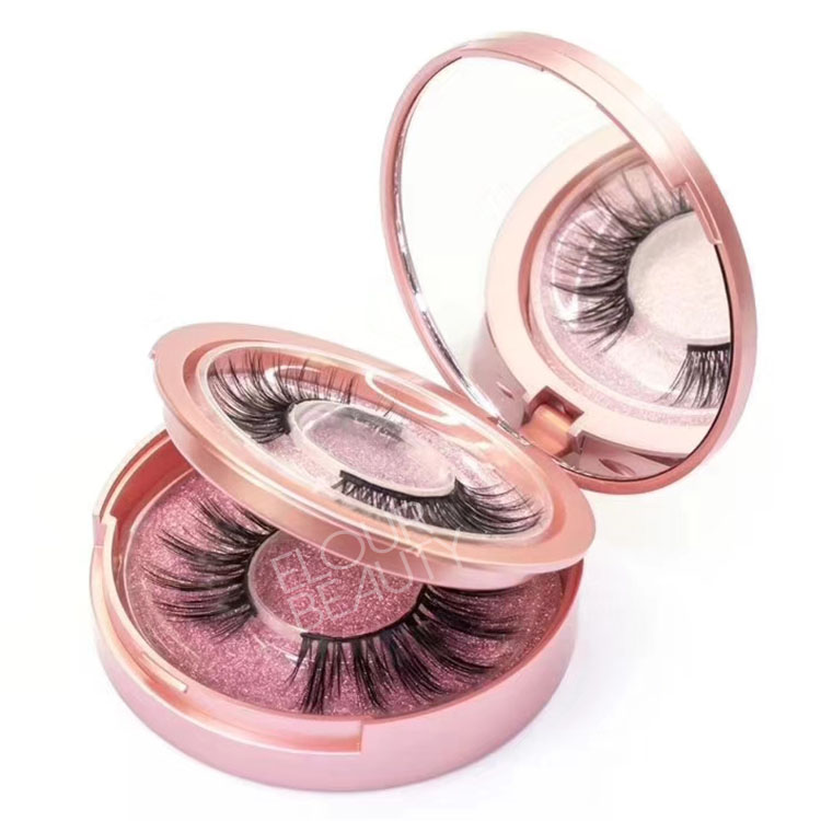 Private label 2pairs long lasting magnetic eyeliner and eyelashes luxury set wholesale EY39