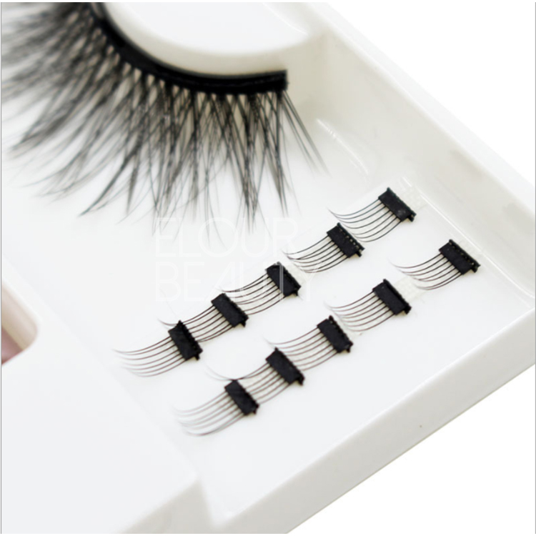 Private label magnetic eyeliner magnetic 3D faux mink eyelashes set with 10pcs small magnetic eyelashes easy to use EY81