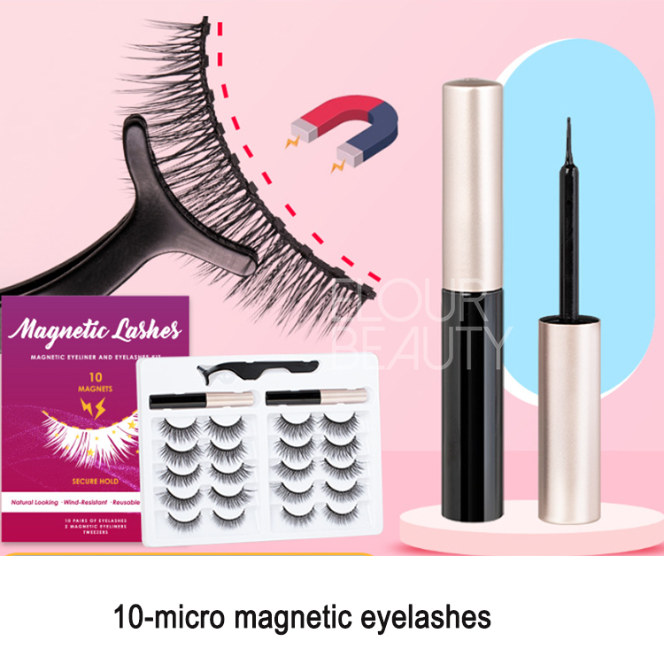 Magnetic eyelashes kit with 10 magnets lashes vendor USA EM01