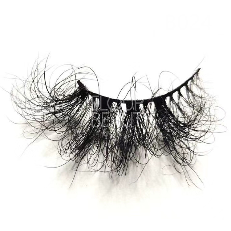 2020 newest top selling Barbie exaggerate fluffy curly 10D 25mm mink eyelashes customized EY69