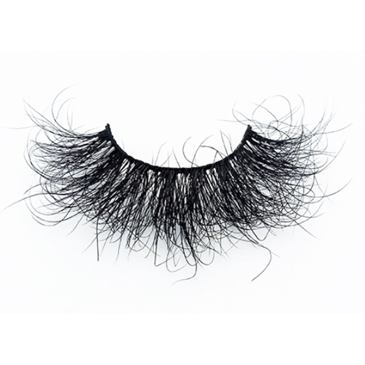 2021 Luxury wispy fluffy 8D volume full mink strip eyelashes wholesale custom package EY77