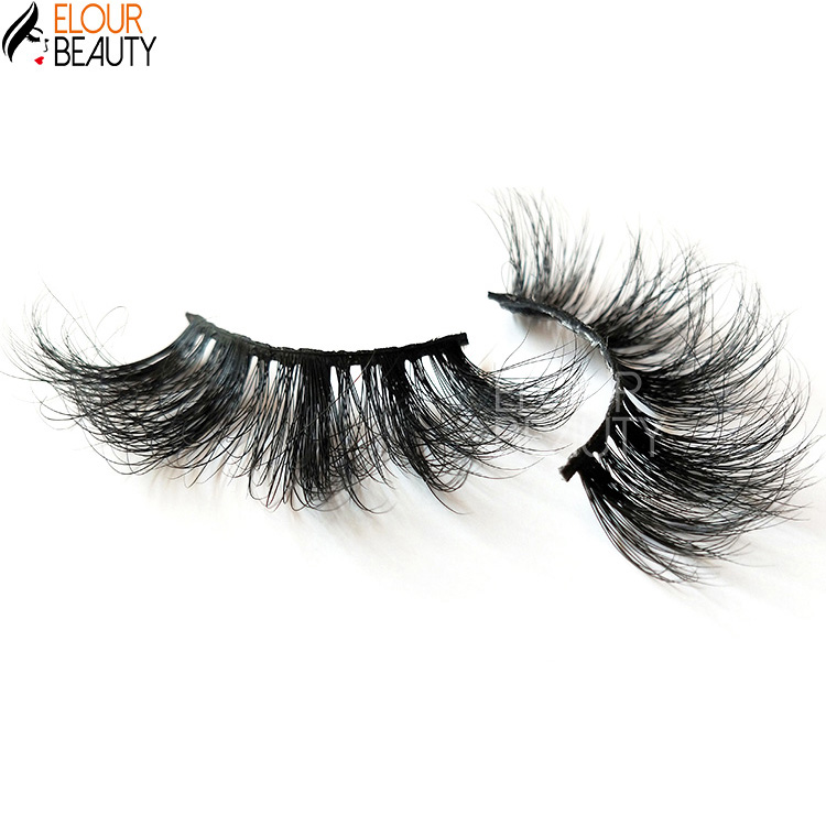 Customized lashes case of 25mm 5D mink eyelashes vendor  EY08