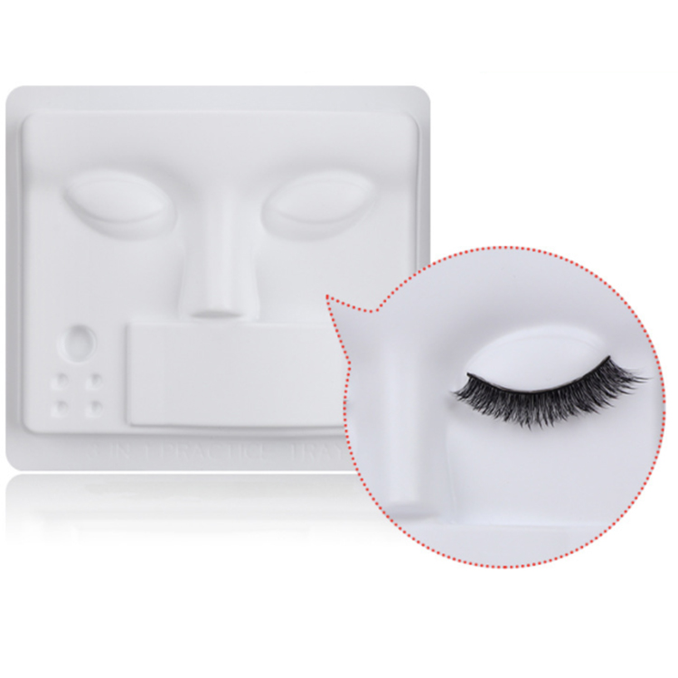 Training head 3 in 1 practice lash tray EM28