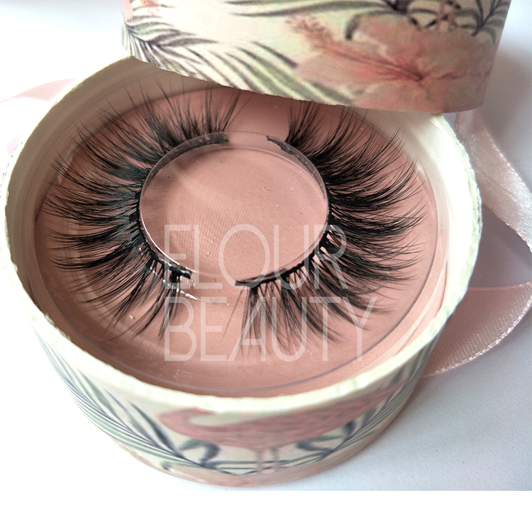 Hot sale premium faux mink 3d lashes with custom logo ED135