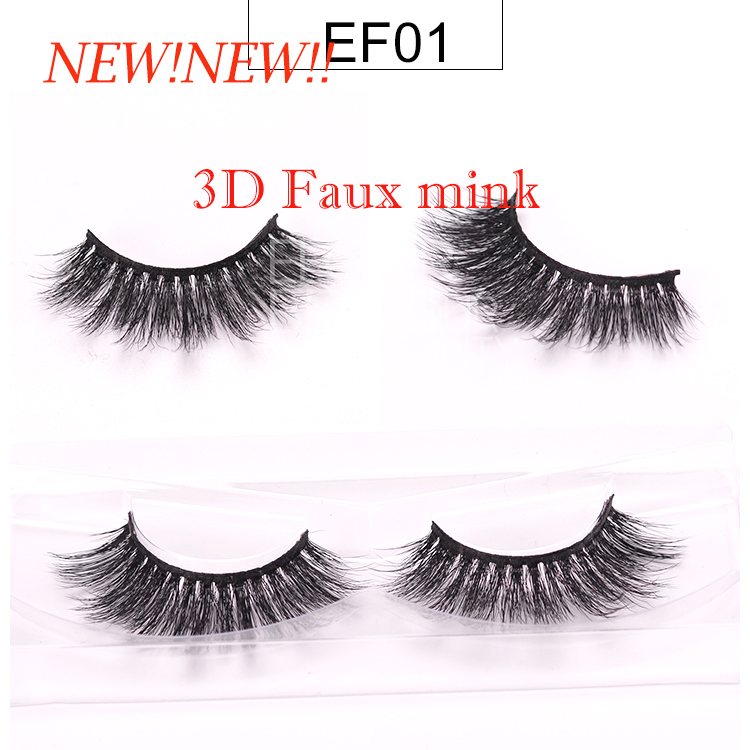 2019 newest 3D faux mink lashes wholesale hot selling EL98