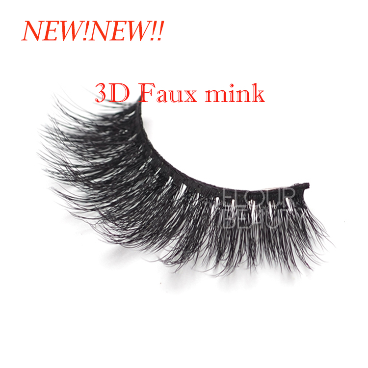 2019 newest 3D faux mink lashes wholesale hot selling EL98