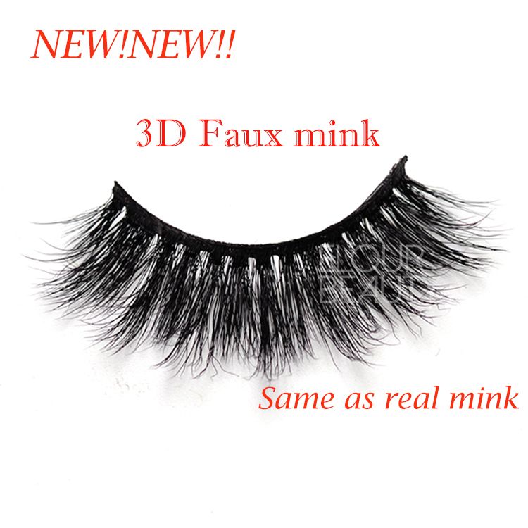 2019 newest 3D faux mink lashes wholesale hot selling EL98