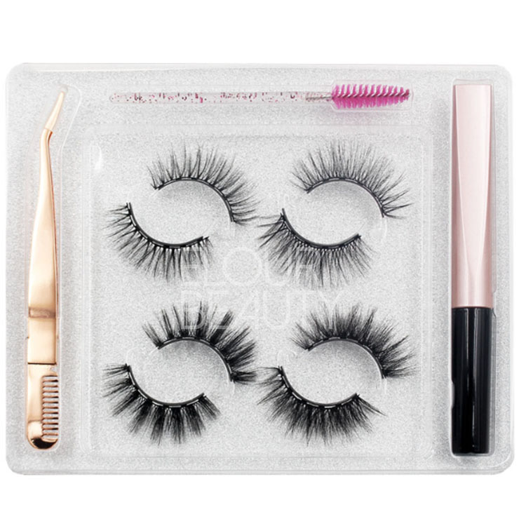 2021 new lightweight 6magnets 4pairs pack luxury faux mink magnetic lashes private label EN03