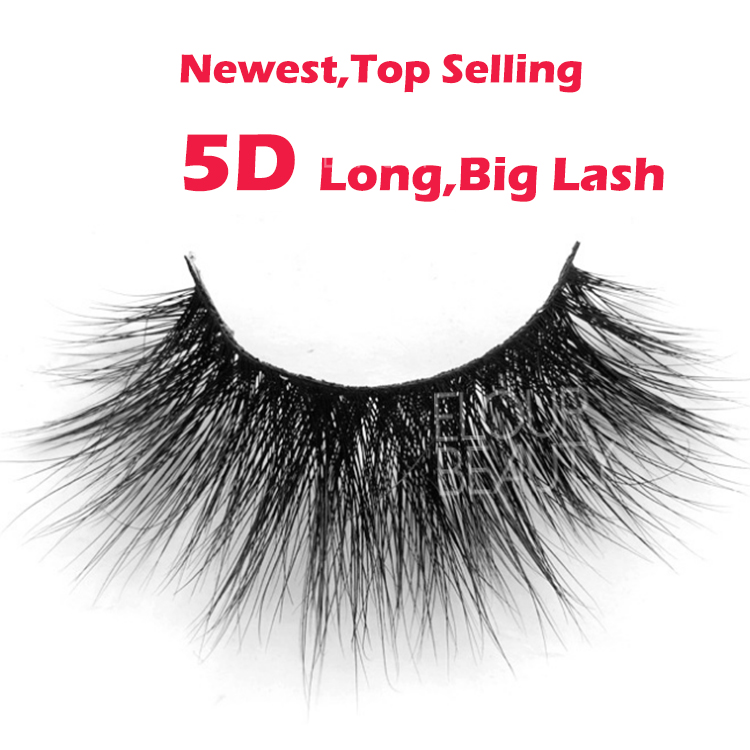 Newest long 5D mink lashes wholesale eyelash vendors EL95