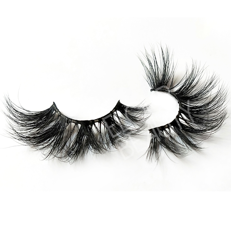 Private label 25mm 5D mink long eyelash vendors wholesale EY12