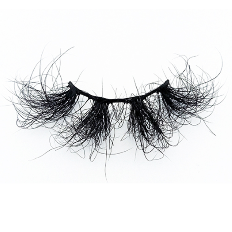 2021 Luxury wispy fluffy 8D volume full mink strip eyelashes wholesale custom package EY77