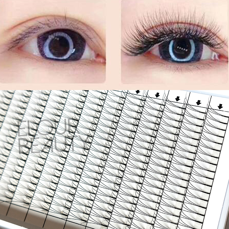 Premade Russian volume 3D,5D fans short stem eyelashes extensions EY33