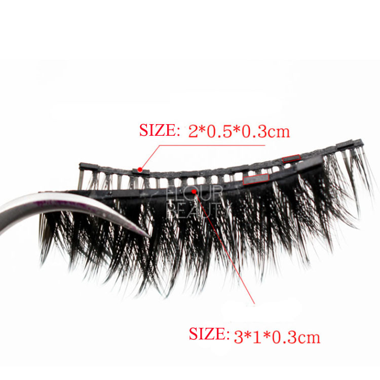 Easy use reusable long lasting portable magnetic eyelashes with magnetic eyeliners  eyelash manufacturer USA EN07