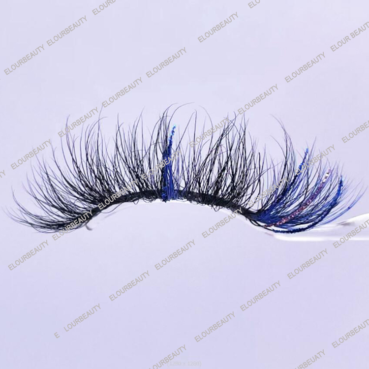 Newest glitter mink strip lashes EM48