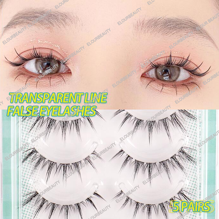 2023 clear band DIY cluster air lashes EM61