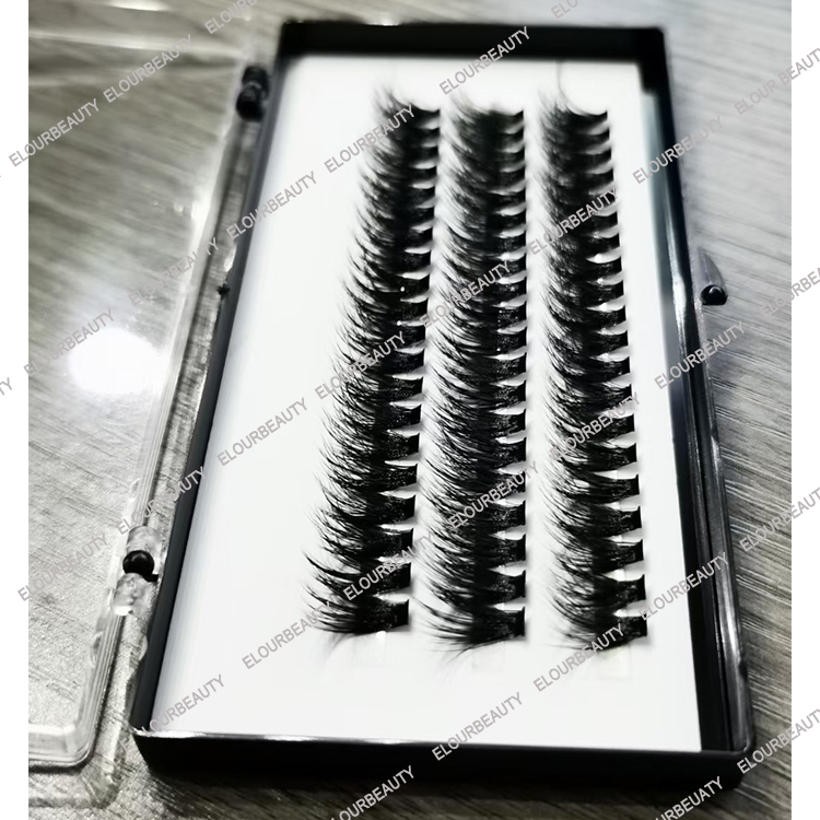 DIY double layer cluster lash extensions UK near me EM60