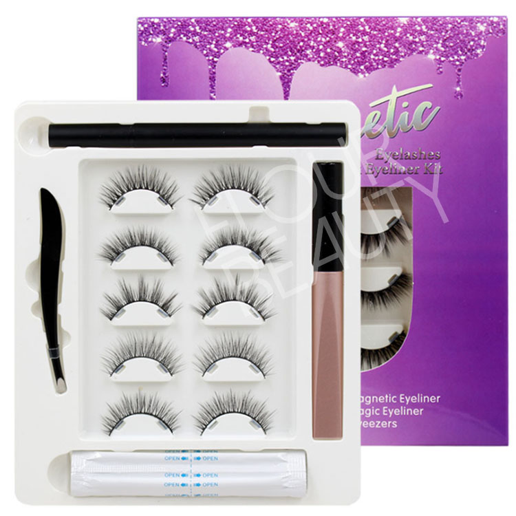 Invisible glamnetic magnetic eyelashes  manufacturer china EN29