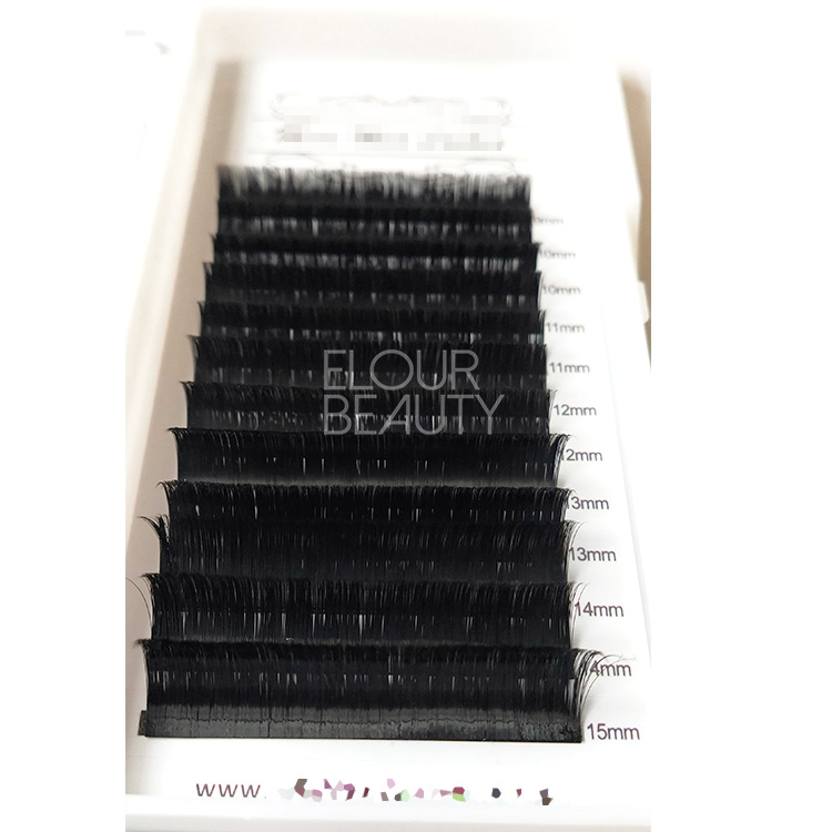 Private label easy fan blooming eyelash extensions supplies EL124