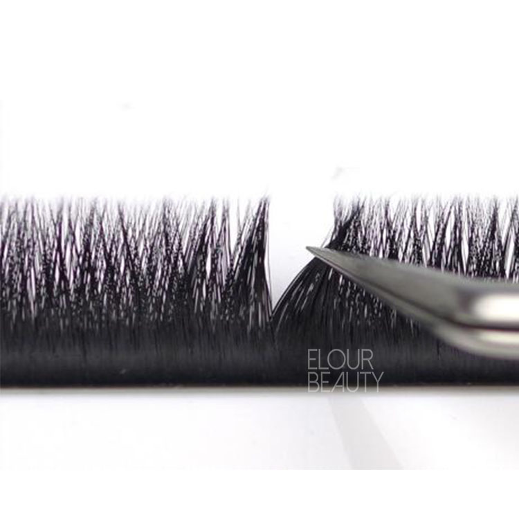 Private label V fast fanning easy flower mink lash extensions long lasting EY66