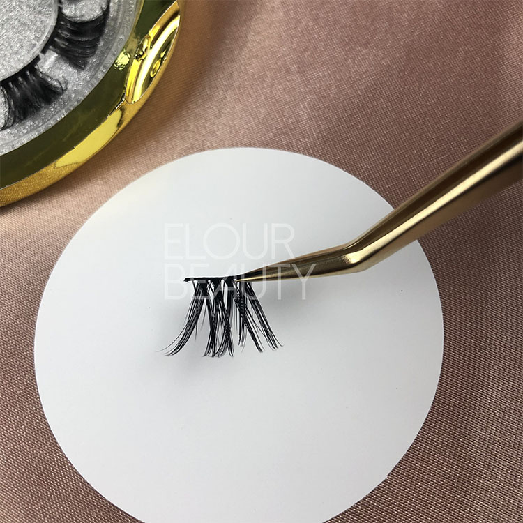 New coming 3D effect private label DIY pre-cut self apply eyelash extensions long lasting EY74 