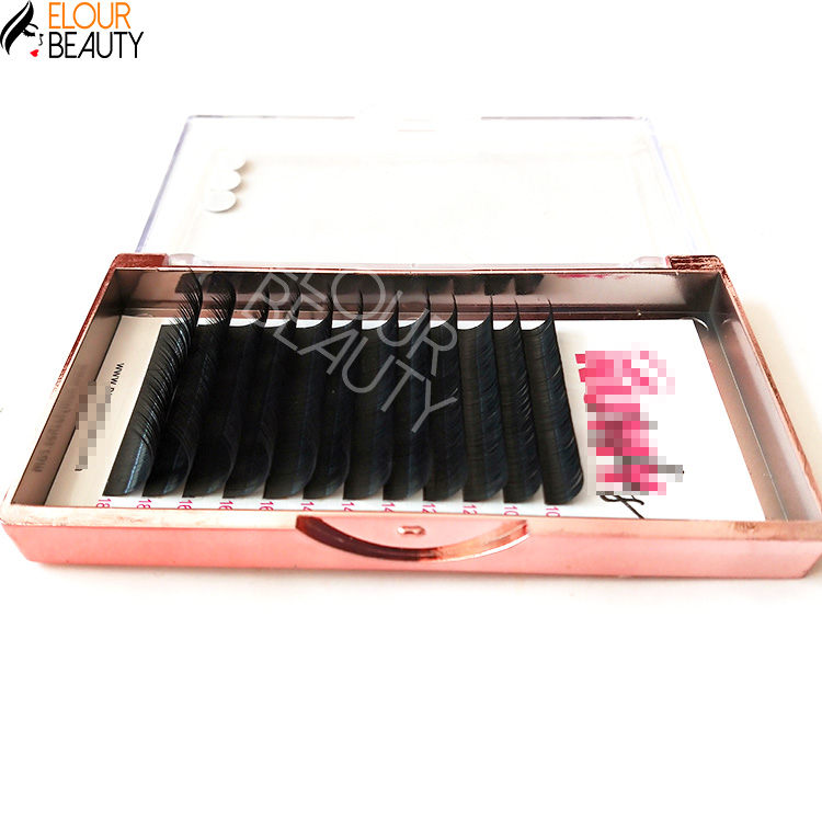 Private label volume natural hair silk extensions wholesale EY04