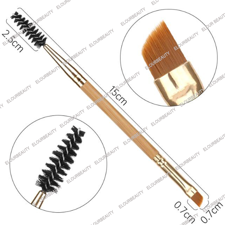 Double head eyebrow eyelash brush makeup EM42