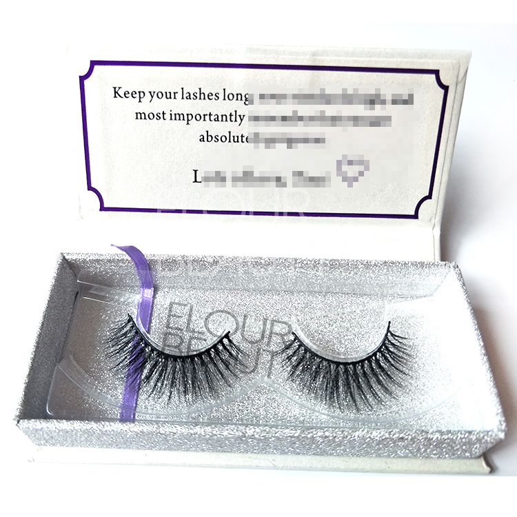 Custom strip faux mink 3d lashes wholesale EL118