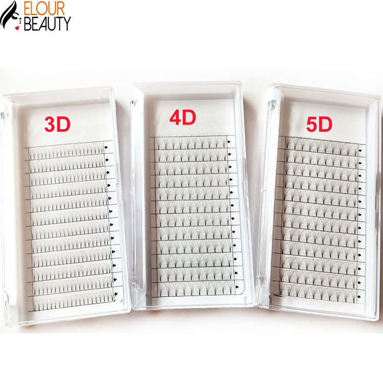 Hot selling pre fanned 3d eyelashes extensions  manufacturers China EL147