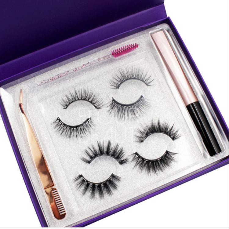 2023 new lightweight 6magnets 4pairs pack luxury faux mink magnetic lashes private label EN03