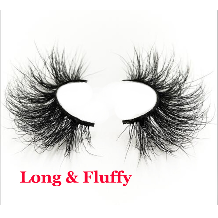 Custom private label mess fluffy wispy 5D mink eyelash vendors wholesale EY51