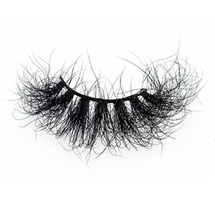 2021 Luxury wispy fluffy 8D volume full mink strip eyelashes wholesale custom package EY77