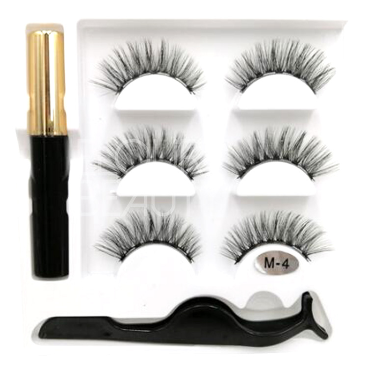 3D false eyelashes with best liquid magnetic eyeliner eyelash vendors wholesale EY47
