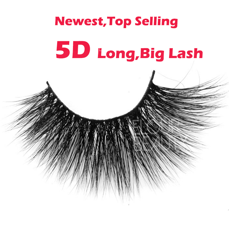 Newest long 5D mink lashes wholesale eyelash vendors EL95