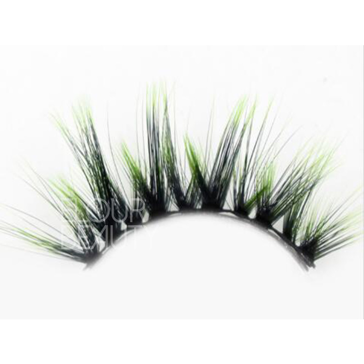 Private label package newest  updated 6D colored magnetic eyelashes with magnetic eyeliner EY68