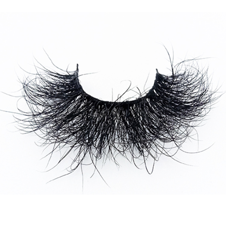 2021 Luxury wispy fluffy 8D volume full mink strip eyelashes wholesale custom package EY77