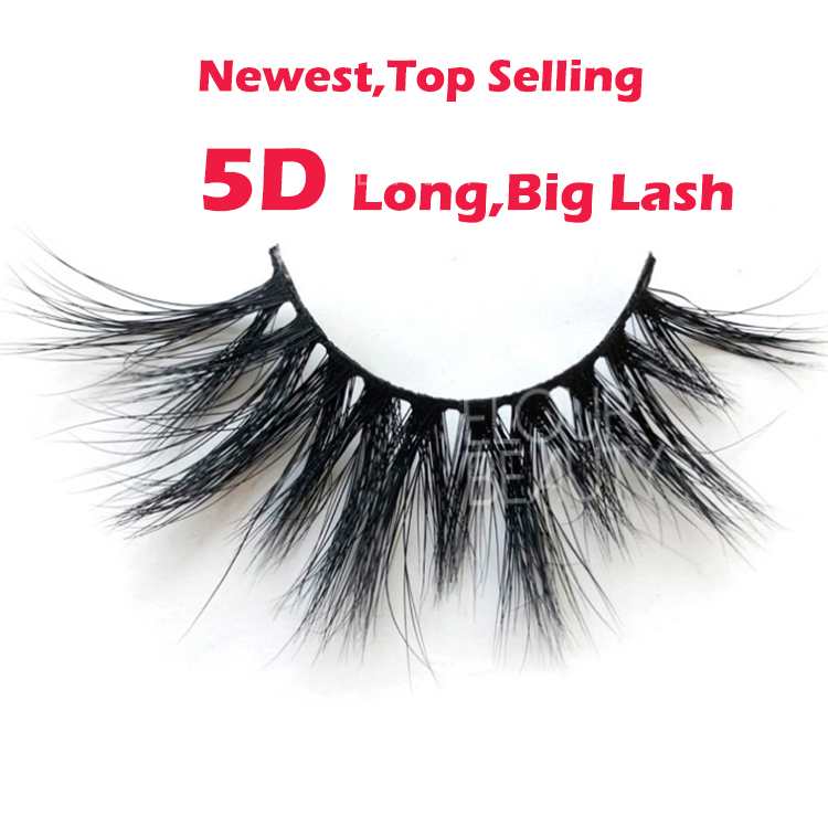 Newest long 5D mink lashes wholesale eyelash vendors EL95