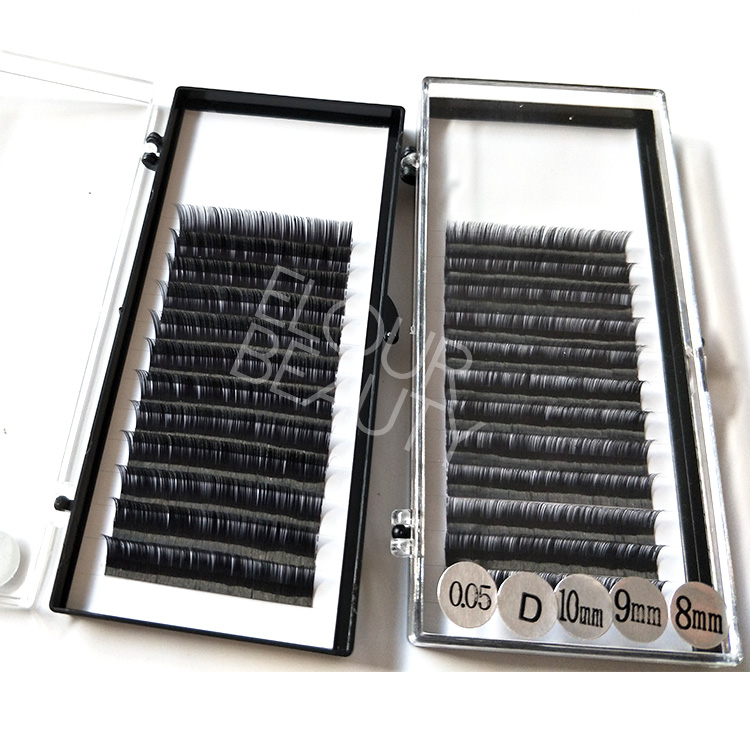 Private label easy fan camelia eyelash extensions China EL100