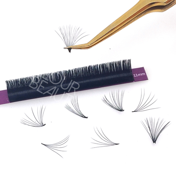 Private label auto blooming eyelash extension wholesale distributor EM06