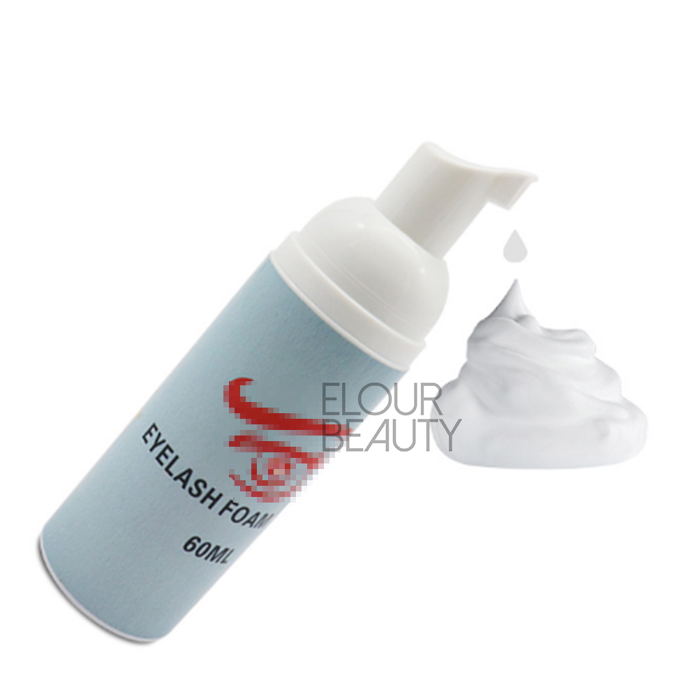 Private label oil free eyelash cleanser foam shampoo for eyelash extensions and eyelid EY50