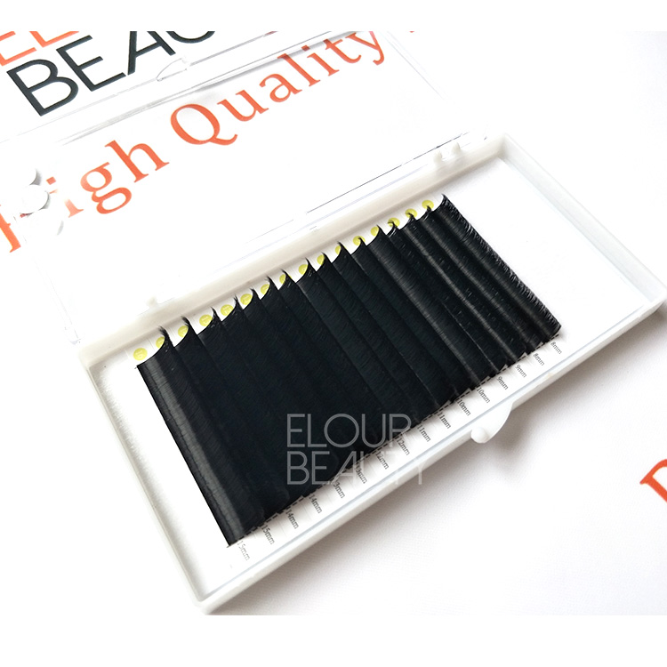 Private label matte flat korean eyelash extension supplies EL104