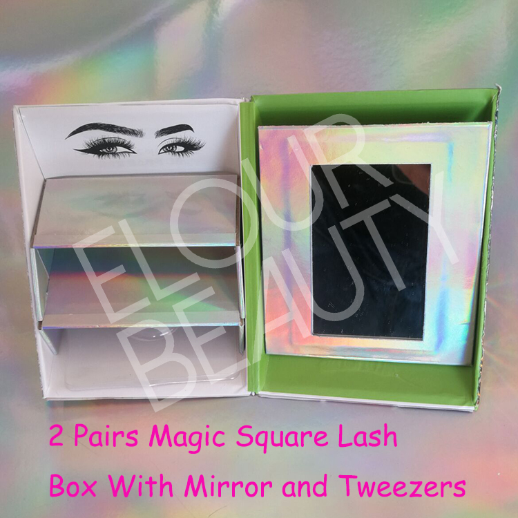 2019 new magic square private label lashes package vendor EL92