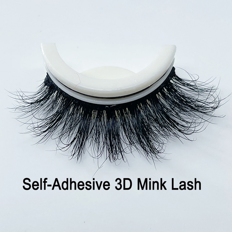 New style no glue 3D mink self-adhesive aliexpress lash vendors  EN24