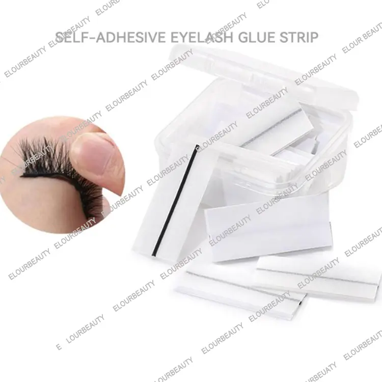 Reusable self-adhesive eyelash strips tapes EM104