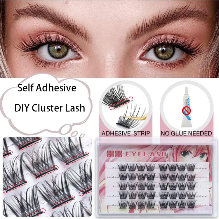 2024 new DIY self-adhesive lash clusters EM124