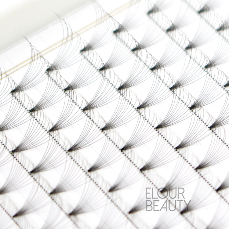Short stem premade silk lashes 10D 0.05mm volume fans eyelash extensions EY46
