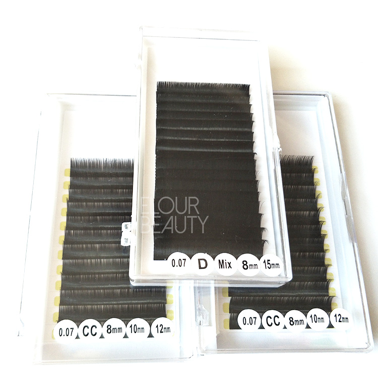 Wholesale soft light weight volume camelia eyelash extensions supplier EY01